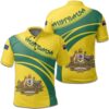 Australia Coat Of Arms Polo Shirt Cricket Style J5W