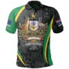 Australia Polo Shirt - Australia Coat of Arms Shirt Aussie Spirit (Green) - Unisex - BN15