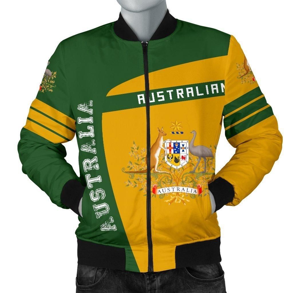 Australia Sport Mens Bomber Jacket - Premium Style Bomber Jacket Australia Sport Mens Bomber Jacket - Premium Style Bomber Jacket