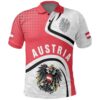Austria Polo Shirt - Austrian Coat Of Arms and Flag - BN18