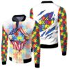 Autism Inside Flag Tshirts Super Hero Shirt Bomber Jacket