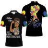 Autism Mom Brave Strong Indestructible Polo Shirt