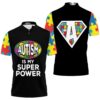 Autism Support Superhero Polo Shirt
