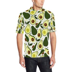 Avocado Pattern Print Design Ac06 Men Polo Shirt