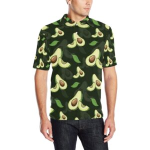 Avocado Pattern Print Design Ac07 Men Polo Shirt