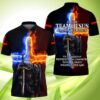 Awesome Veteran Of God I'M On Jesus Team I'M Not Religious Polo Shirt
