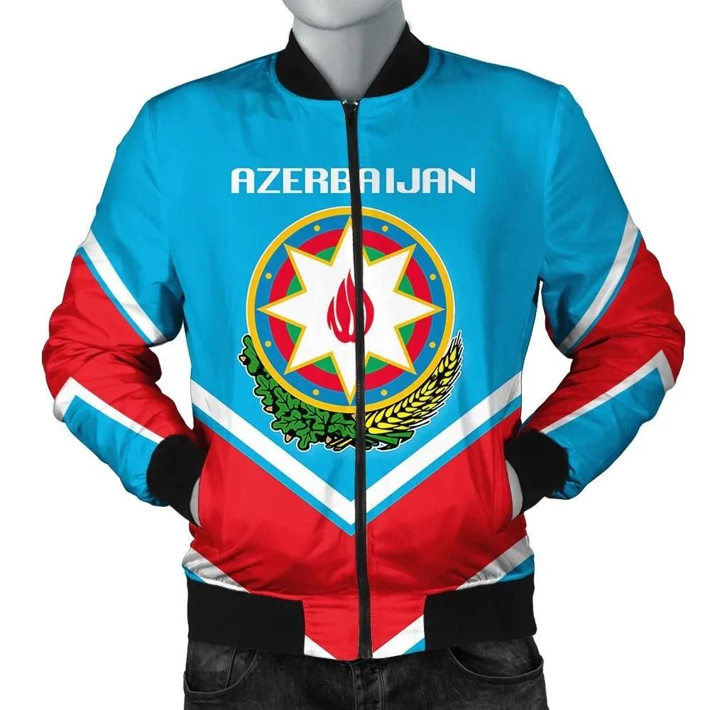 Azerbaijan Coat Of Arms Men Bomber Jacket Lucian Style J5W Bomber Jacket Azerbaijan Coat Of Arms Men Bomber Jacket Lucian Style J5W Bomber Jacket