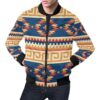 Aztec Tribal Indians Navajo Native American Print Mens Bomber Jacket