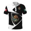 B&W Mexico Eagle Symbol Polo Shirt