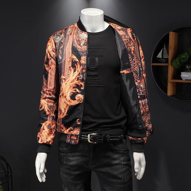 Bad-Ass-Gold-Abstract-Painting-Black-Bomber-Jacket-2