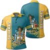 Bahamas Coat Of Arms Polo Shirt Quarter Style J7