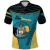 Bahamas Polo Shirt Circle Stripes Flag Version Pearl K13