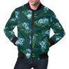 Bamboo Koala Pattern Print Mens Bomber Jacket