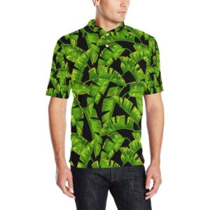 Banana Leaf Pattern Print Design Bl06 Men Polo Shirt