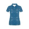 Bandana Blue Print Design Lks301 Women'S Polo Shirt