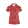 Bandana Paisley Red Print Design Lks3011 Women'S Polo Shirt