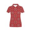 Bandana Red Pattern Print Design Lks3010 Women'S Polo Shirt