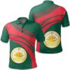Bangladesh Coat Of Arms Polo Shirt Cricket Style J5W