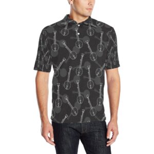 Banjo Pattern Print Design 03 Men Polo Shirt