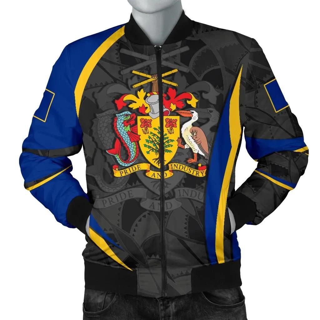 Barbabos Men's Bomber Jacket - Barbadian Spirit (Original) - BN15 Bomber Jacket Barbabos Men's Bomber Jacket - Barbadian Spirit (Original) - BN15 Bomber Jacket