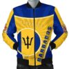 Barbados Men Bomber Jacket Circle Stripes Flag Proud Version K13 Bomber Jacket