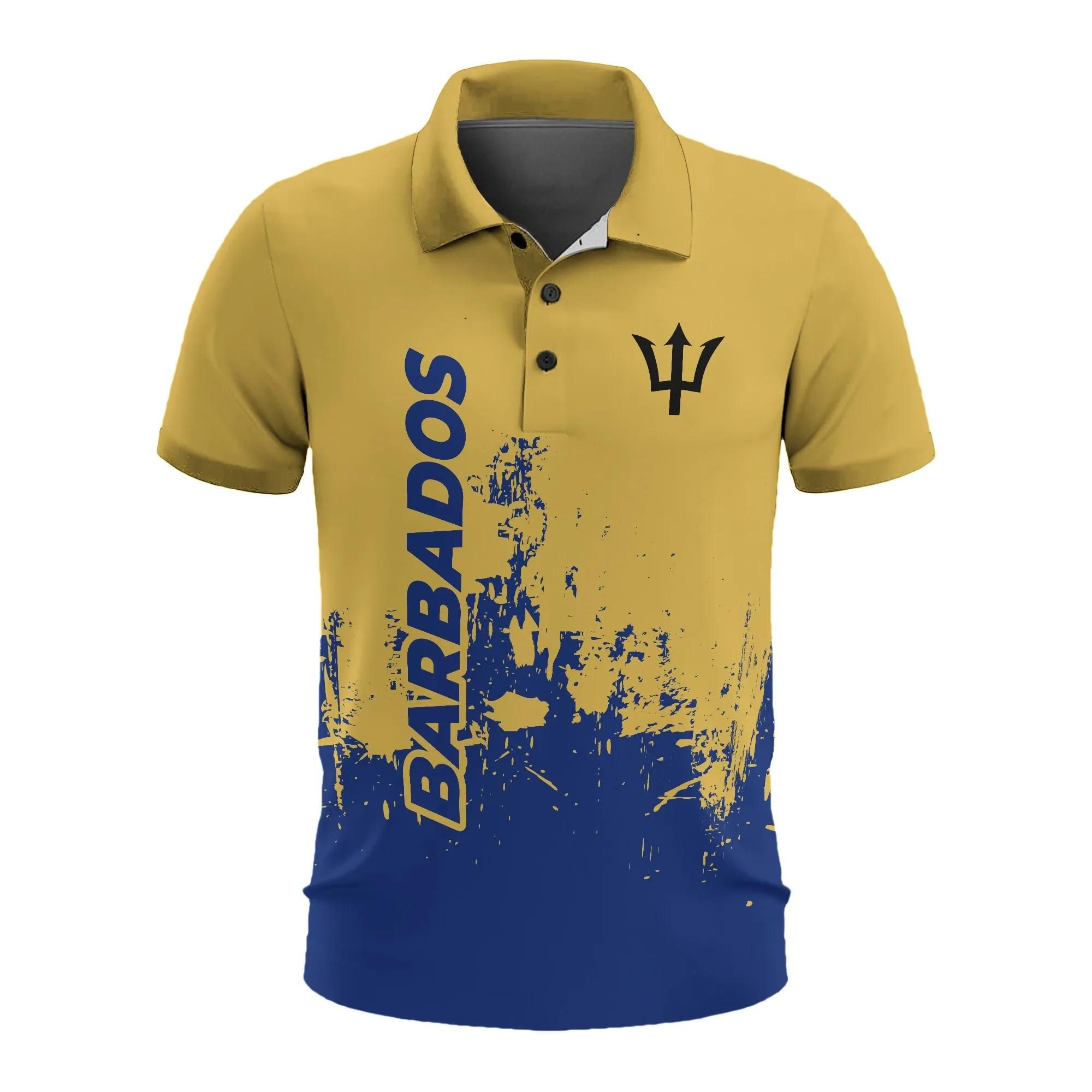 Barbados Men's All Over Print Polo Shirt (Model T55) Barbados Men's All Over Print Polo Shirt (Model T55)
