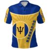 Barbados Polo Shirt Circle Stripes Flag Proud Version K13