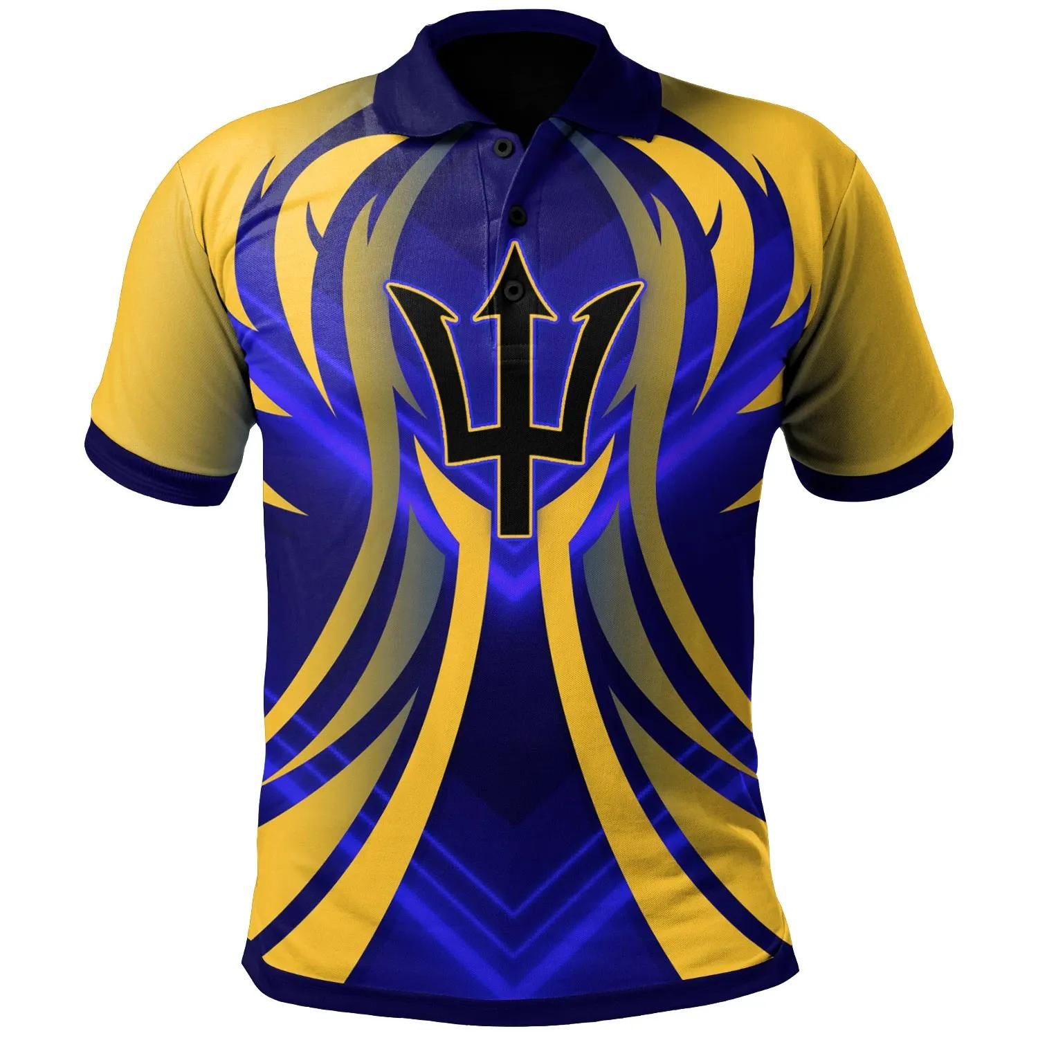 Barbados Polo Shirt - Line Version - BN01 Barbados Polo Shirt - Line Version - BN01