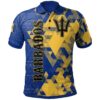 Barbados Polo Shirt - National Flag Polygon Style - BN15
