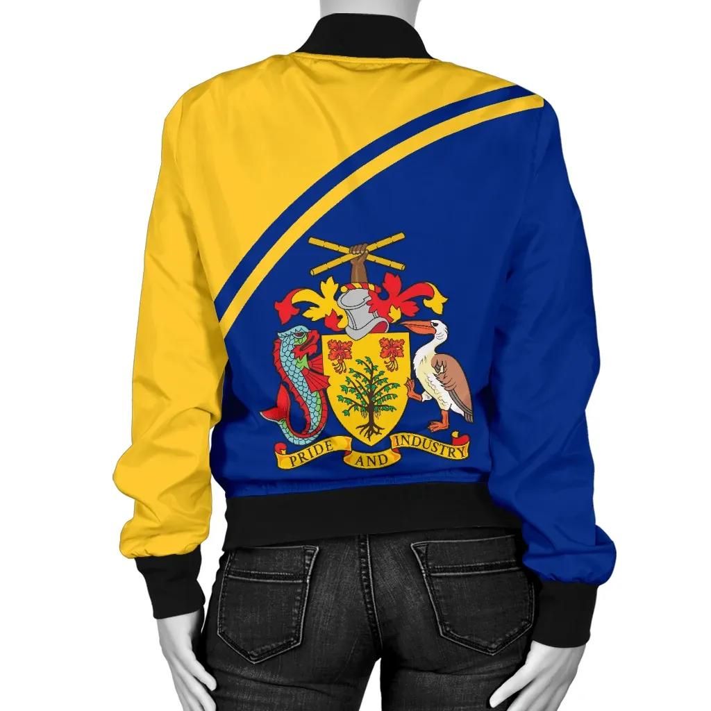Barbados-Womens-Bomber-Jacket-Curve-Version-BN01-Bomber-Jacket-1
