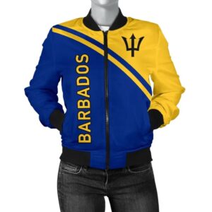 Barbados Women's Bomber Jacket - Curve Version - BN01 Bomber Jacket