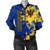 Barbados Women's Bomber Jacket - National Flag Polygon Style - BN15 Bomber Jacket