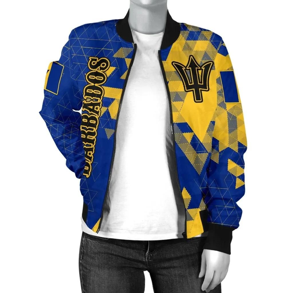 Barbados-Womens-Bomber-Jacket-National-Flag-Polygon-Style-BN15-Bomber-Jacket-2