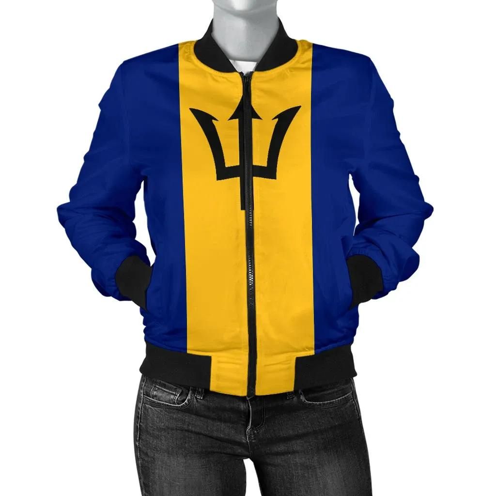 Barbados Women's Bomber Jacket Original Flag A7 Bomber Jacket Barbados Women's Bomber Jacket Original Flag A7 Bomber Jacket
