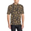 Baroque Golden Pattern Print Design 03 Men Polo Shirt