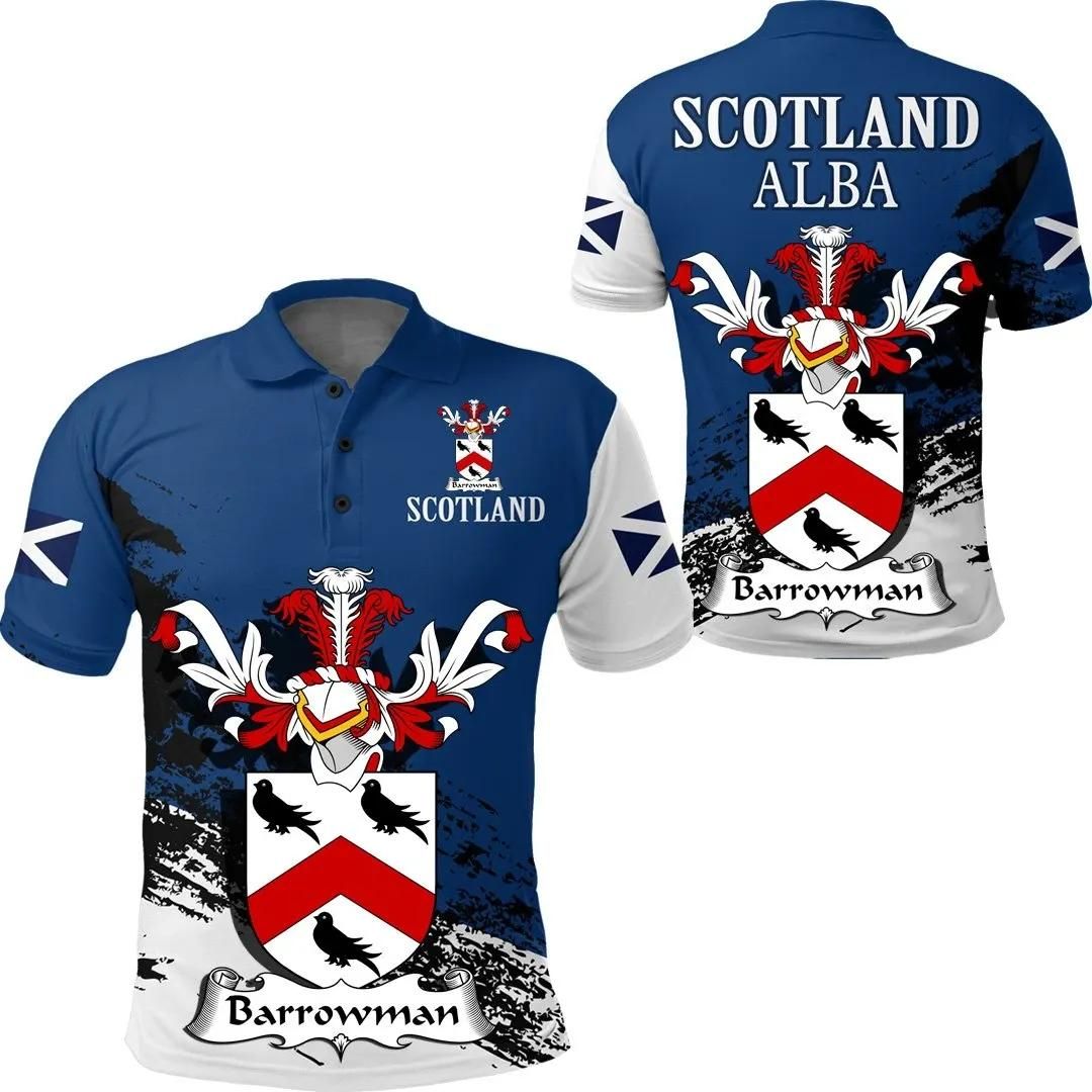 Barrowman Scottish Family Crest Scotland Special Polo Shirt - Golf Shirt A7 Barrowman Scottish Family Crest Scotland Special Polo Shirt - Golf Shirt A7