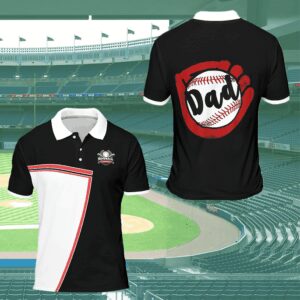 Baseball Dad Gift For Father Polo Shirt #H
