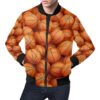 Basketball Pattern Print Mens Bomber Jacket