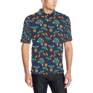 Bat Pattern Print Design 07 Men Polo Shirt