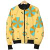 Beach Print Pattern Women Casual Bomber Jacket