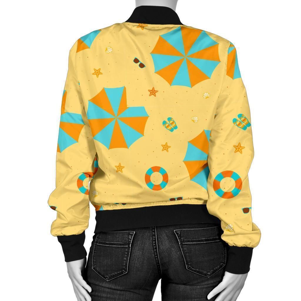 Beach-Print-Pattern-Women-Casual-Bomber-Jacket-2