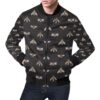 Bee Lovers Honey Gifts Pattern Print Mens Bomber Jacket