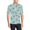 Bee Pattern Print Design Bee010 Men Polo Shirt