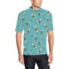 Bee Pattern Print Design Bee02 Men Polo Shirt