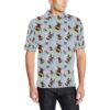 Bee Pattern Print Design Bee08 Men Polo Shirt