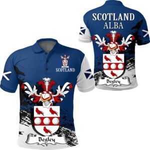 Begley Scottish Family Crest Scotland Special Polo Shirt - Golf Shirt A7