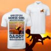 Behind Horse Girl Dh51 Polo Shirt All Over Printed(8886)