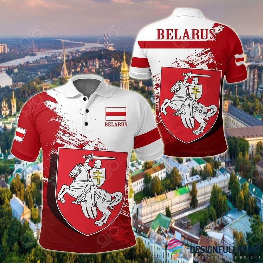 Belarus Symbol Pahonia Polo Shirt Nhd Belarus Symbol Pahonia Polo Shirt Nhd