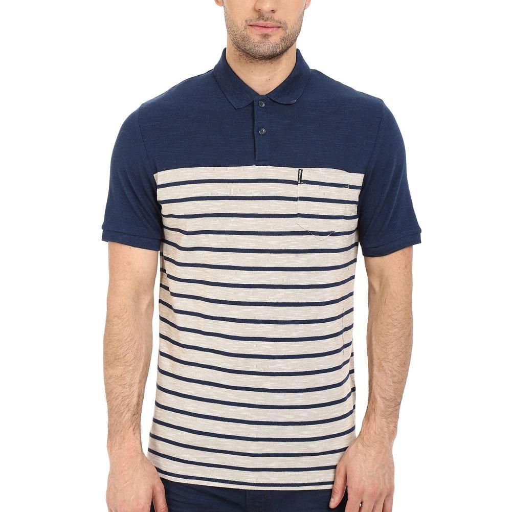 Ben Sherman - Slub Breton Striped Mens Polo Shirt Ben Sherman - Slub Breton Striped Mens Polo Shirt