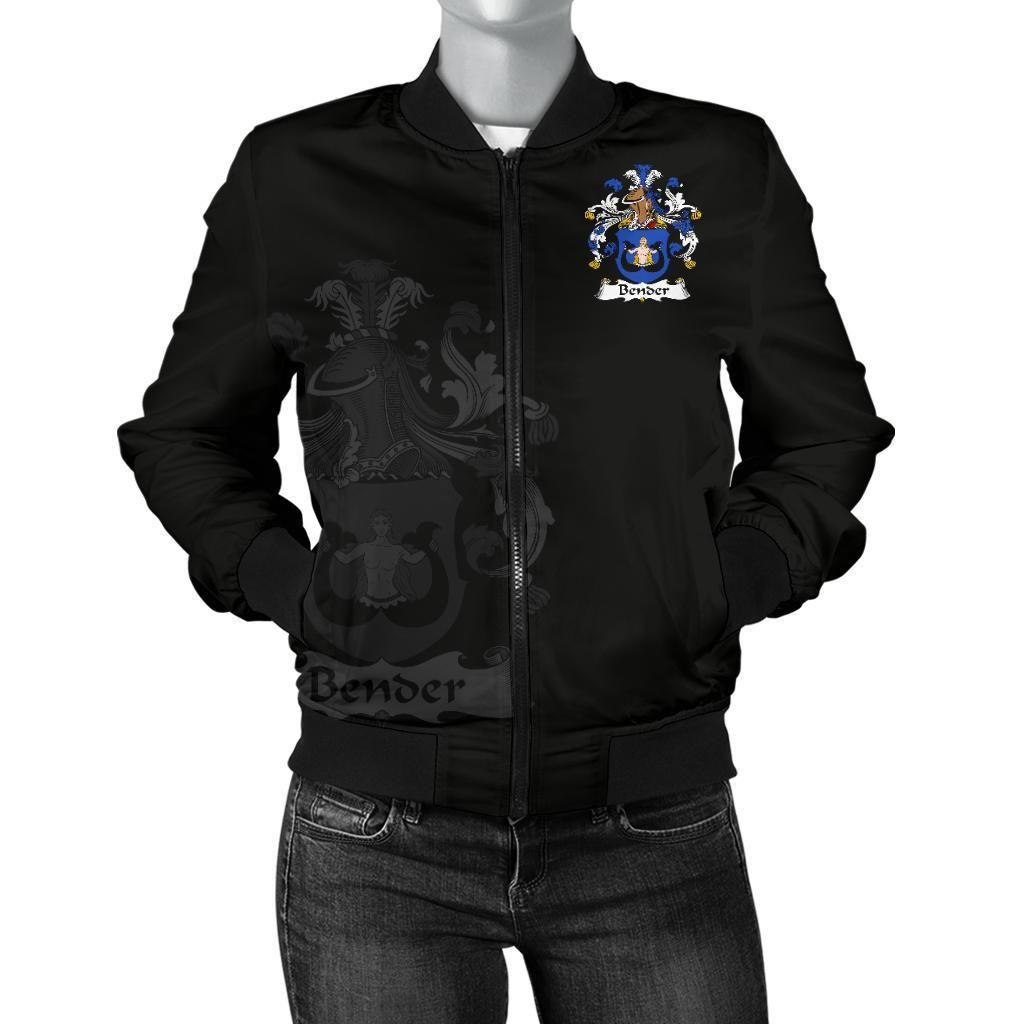 Bender Germany Men's Bomber Jacket - German Family Crest A7 Bomber Jacket Bender Germany Men's Bomber Jacket - German Family Crest A7 Bomber Jacket